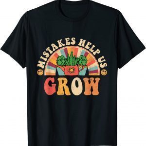 Groovy Growth Mindset Positive Retro Teachers Back To School 2022 Shirt