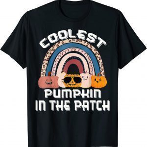 Halloween Coolest Pumpkin In The Patch Rainbow Pumpkin Ghost 2022 Shirt