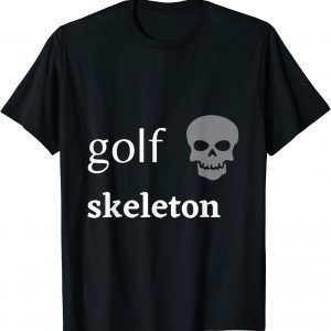 Halloween Golf Skeleton Halloween Costume Classic Shirt