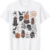 Halloween Season Trick Or Treat Pumpkin Skull Spooky Vibes Classic Shirt