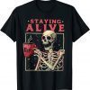 Halloween Staying Alive Coffee Skeleton Stay Spooky 2022 Shirt