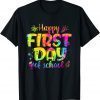 Happy First Day Of School Teacher Students Back To School T-ShirtHappy First Day Of School Teacher Students Back To School T-Shirt