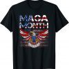 Happy Maga Month-Rainbow American Flag-Maga Month Maga Month Classic Shirt
