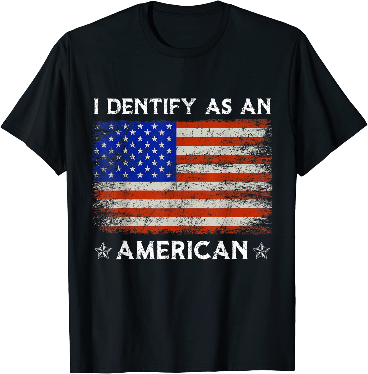 I Identify as an American, No Identity Politics Usa Flag 2022 Shirt