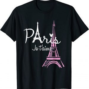 I Love Paris Eiffel Tower France Tee Shirt