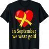 In September We Wear Gold Cancer Awareness Raglan Baseball 2022 Shirt