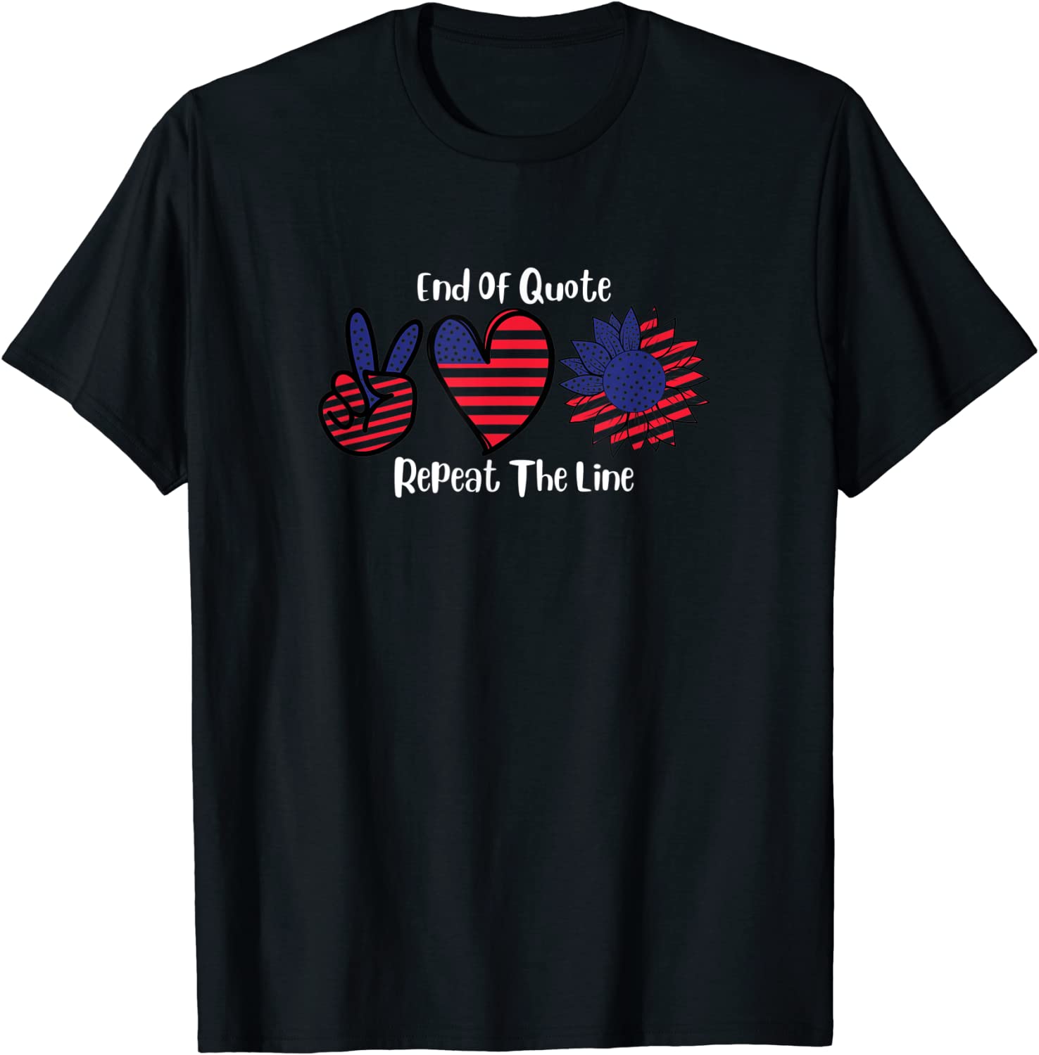 Joe Biden End Of Quote Repeat The Line Saying America 2022 Shirt