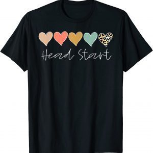 Leopard Hearts Teacher Student, Head Start Back To School Classic Shirt