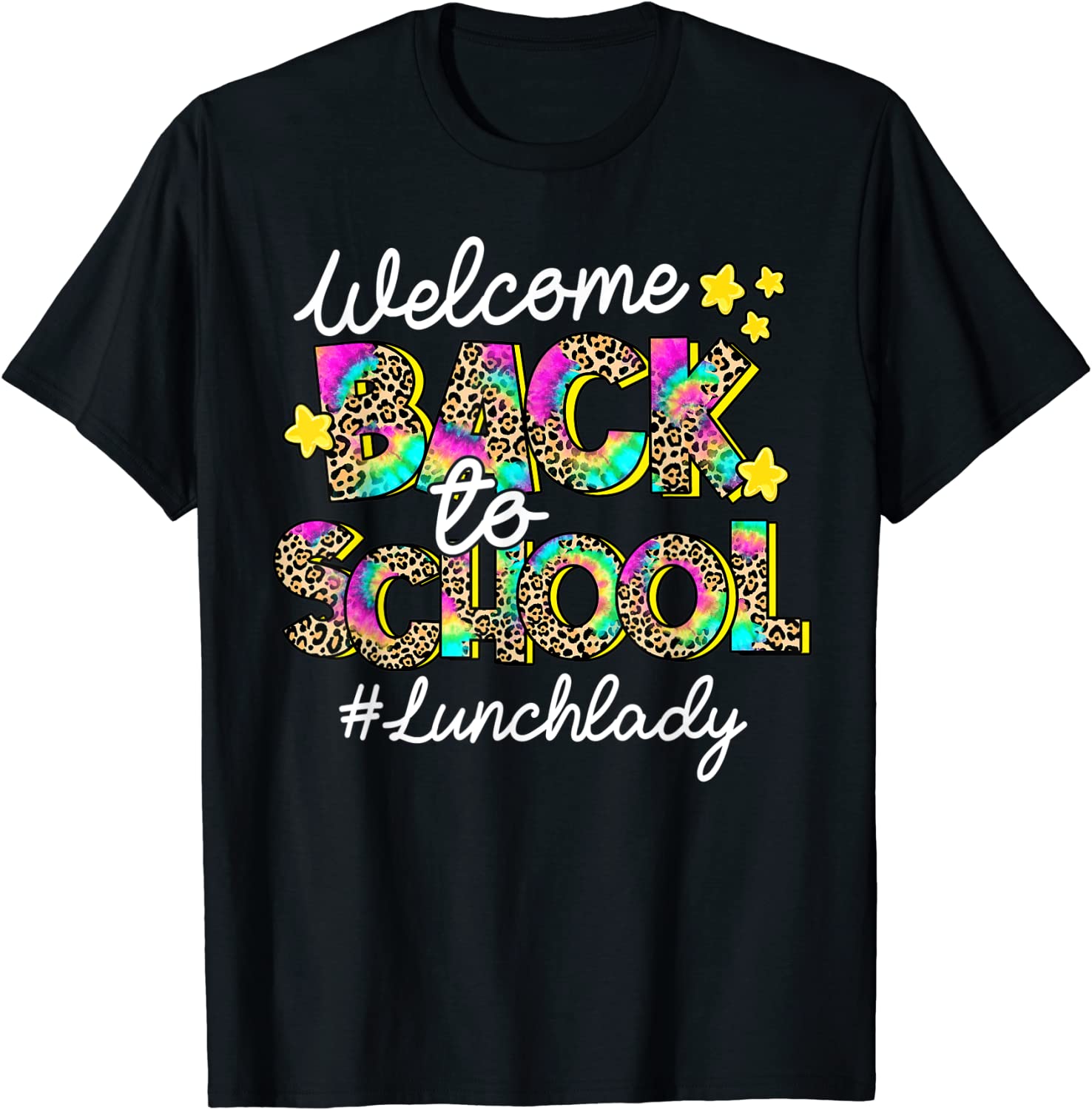 Leopard Welcome Back To School Lunch Lady Life Classic Shirt