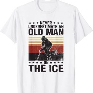 Never underestimate an old man on the ice Classic Shirt