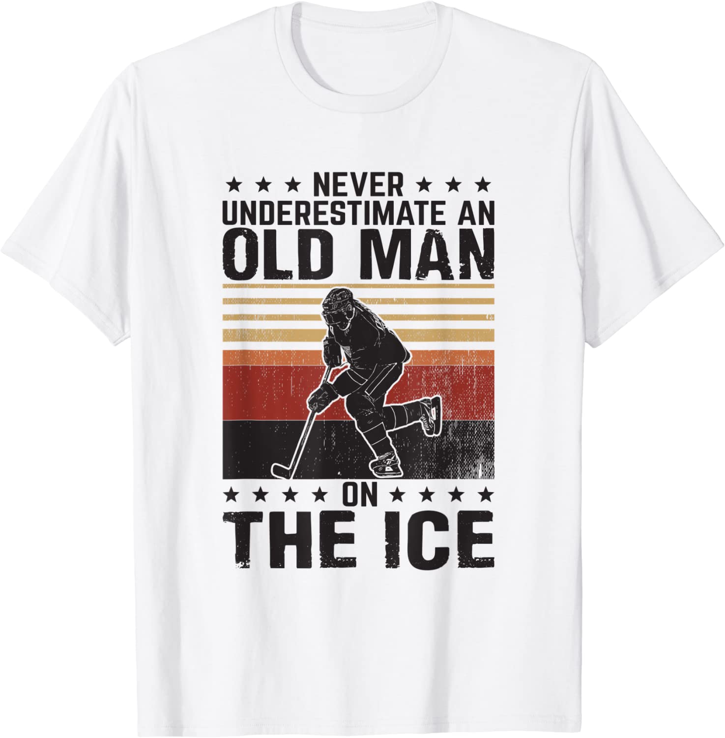 Never underestimate an old man on the ice Classic Shirt