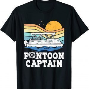 Pontoon Captain Vintage Pontoon Boat Boating Pontooning Classic Shirt