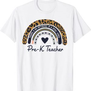 Pre-K Teacher Making A Big Difference In A Small World T-Shirt