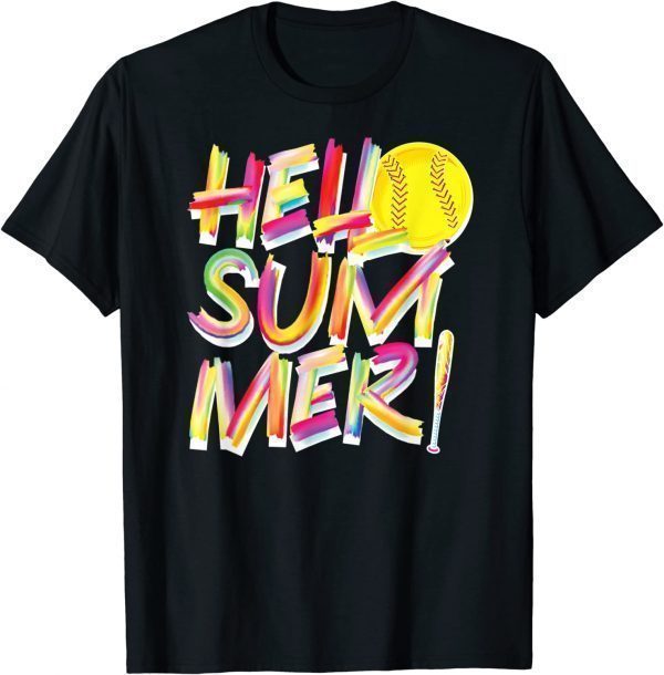 Softball Hello Summer Fastpitch Slow-Pitch Classic Shirt