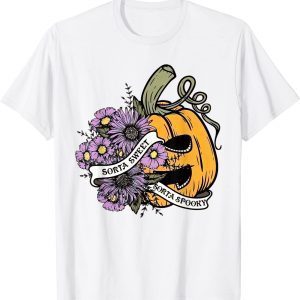 Sorta Sweet Sorta Spooky, Floral Pumpkin, Spooky Season 2022 Shirt