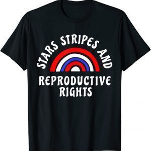 Stars And Stripes Reproductive Rights Rainbow Flag 2022 Shirt