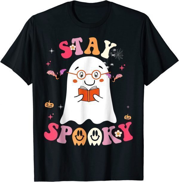 Stay Spooky Cute Ghost With Flowers Halloween Costume 2022 Shirt