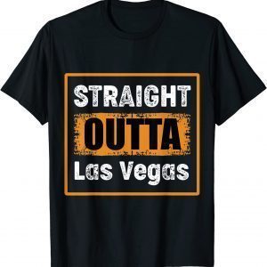 Straight Outta Las Vegas Nevada USA Retro Distressed Vintage T-Shirt