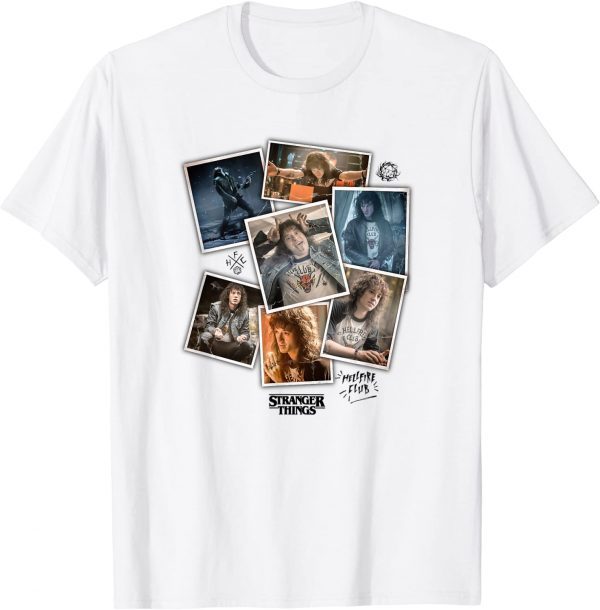 Stranger Things 4 Eddie Munson Scrapbook Photos Classic Shirt