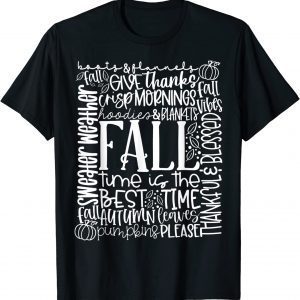 Sweater Weather Thankful & Blessed Fall Autumn Collection 2022 Shirt