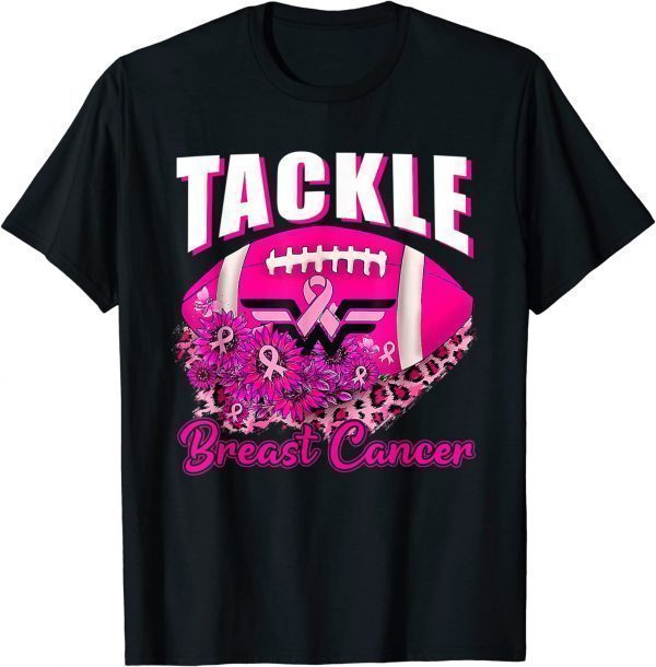 Tackle Breast Cancer Awareness Football Ribbon Sunflower 2022 Shirt