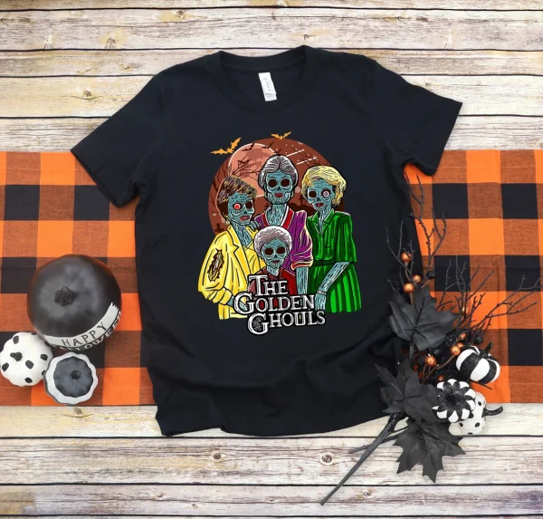 The Golden Ghouls , The Golden Girls Horror Halloween Blood Moon 2022 Shirt