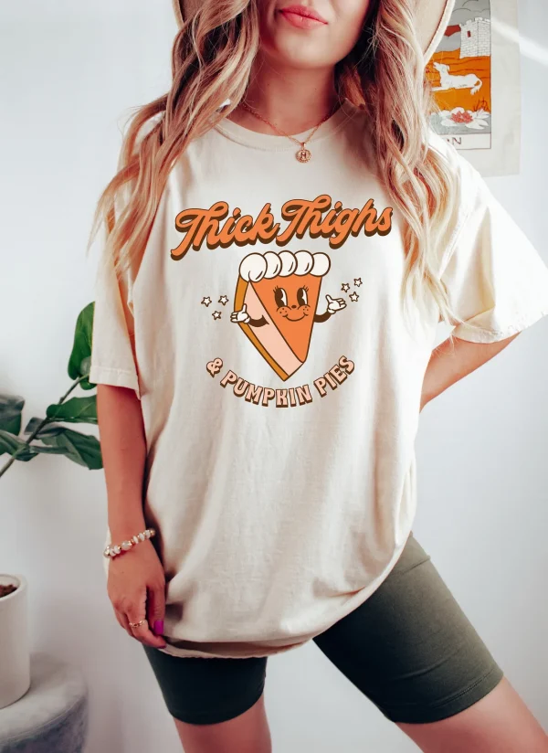 Thick Thighs and Pumpkin Pies Halloween 2022 Shirt