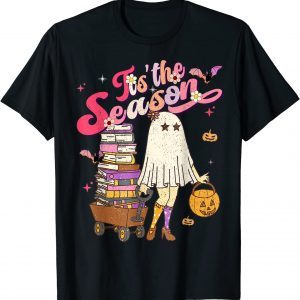 Tis' the Season Pumpkin Boo 60s 70s Hippie Halloween Costume Classic Shirt