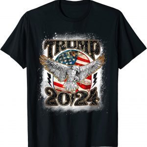 Trump 2024 Eagle America Flag Take America Back Election Classic Shirt