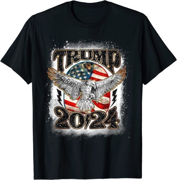 Trump 2024 Eagle America Flag Take America Back Election Classic Shirt