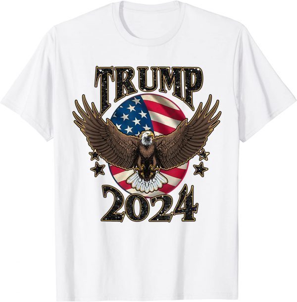 Trump 2024 Patriotic 4th Of July US Flag Eagle Classic Shirt