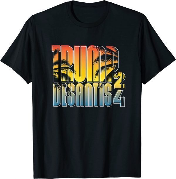 Trump DeSantis 2024 - Tropical Florida Gradient 2022 Shirt