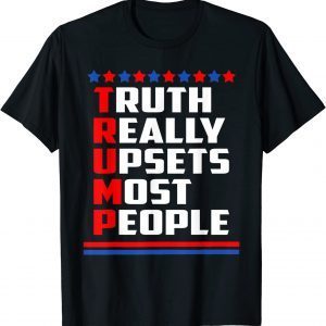 Trump Really Upsets Most People Trump 2024 USA Flag Classic Shirt