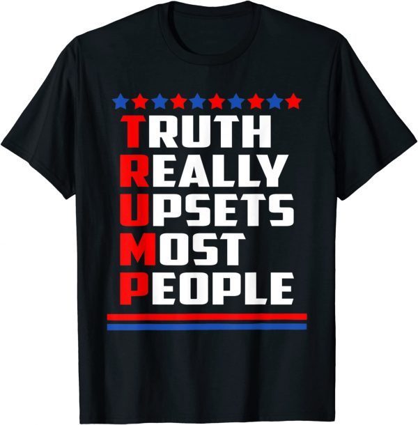 Trump Really Upsets Most People Trump 2024 USA Flag Classic Shirt
