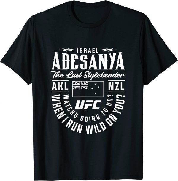 UFC Israel Adesanya Fighting Out Of T-Shirt