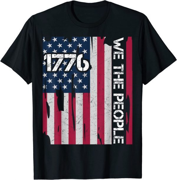 US American flag 1776 we the people for independence day 2022 Shirt