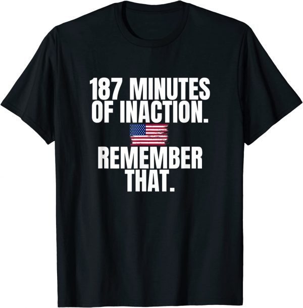 USA 187 Minutes of Inaction Remember That 2022 Shirt