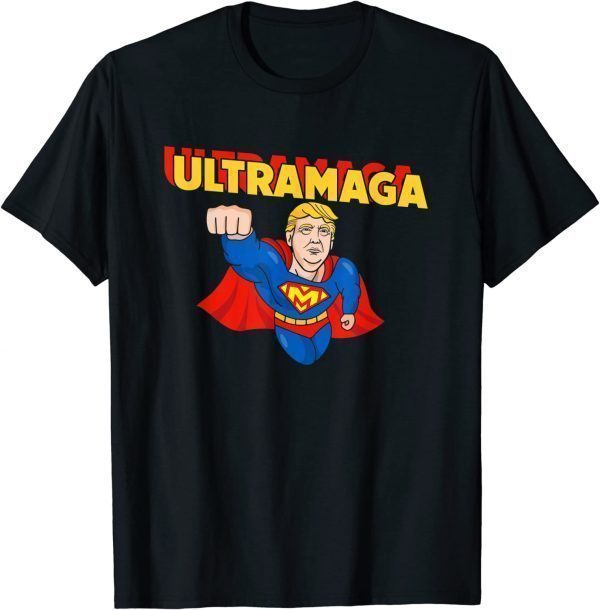 Ultra Maga Trump 2024 USA Trump President Superhero T-Shirt