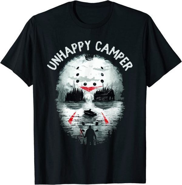 Unhappy Camper Camping Outdoors Graphic 2022 Shirt