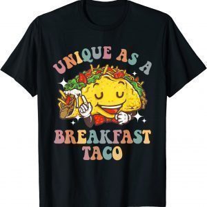 Unique As A Breakfast Taco Jill Biden Groovy Style Classic Shirt