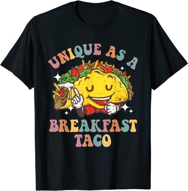 Unique As A Breakfast Taco Jill Biden Groovy Style Classic Shirt
