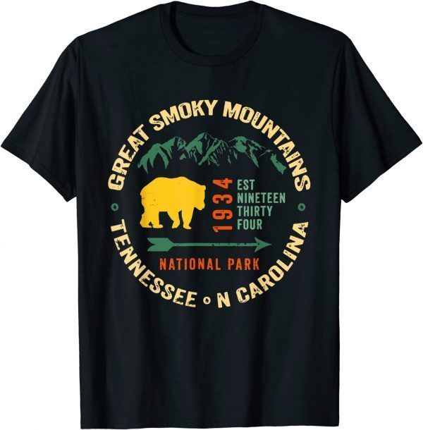 Vintage Great Smoky Mountains National Park 80s Graphic 2022 Shirt