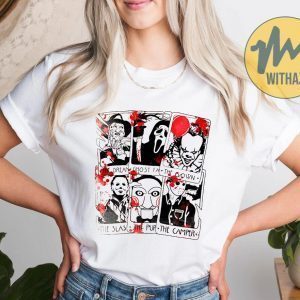 Vintage Horror Movie Tarot Cards Halloween 2022 Shirt