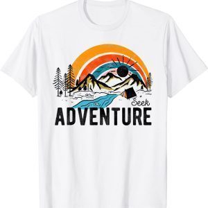 Vintage Seek Adventure Heat Retro Explore Mountain Camping 2022 Shirt