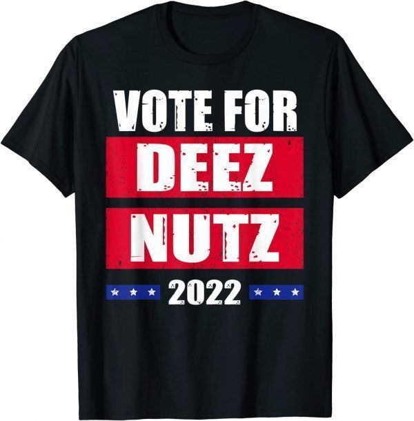 Vote For Deez Nutz 2022 President Biden Trump Retro USA Flag 2022 Shirt