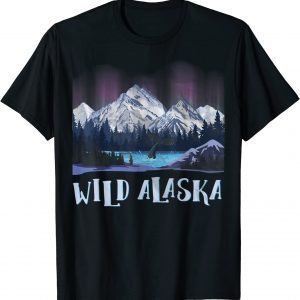 Wild Alaska Alaskan Wildlife Aurora Borealis The Polar Sky 2022 Shirt