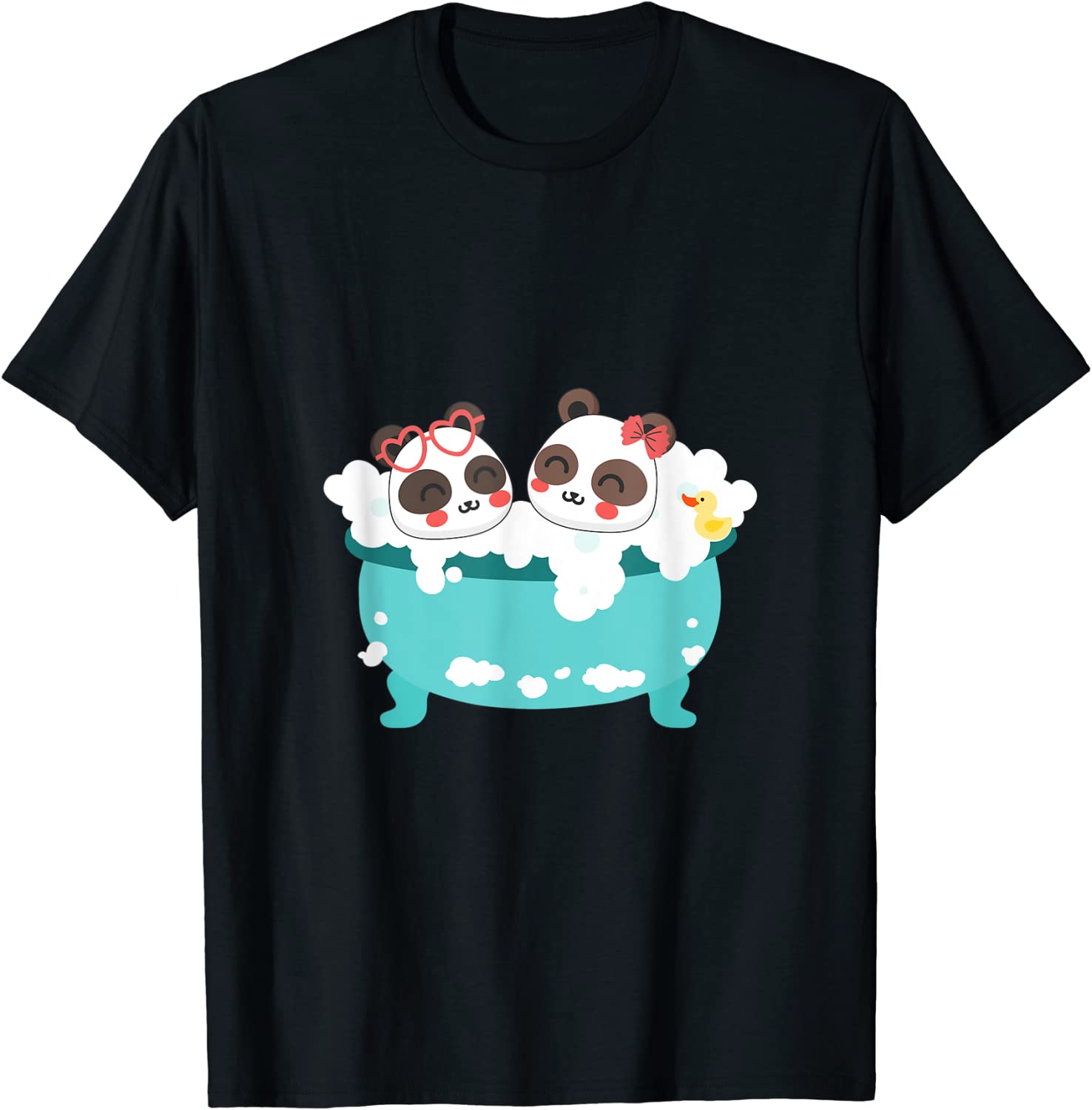 cute costume panda couple bathing 2022 Shirt