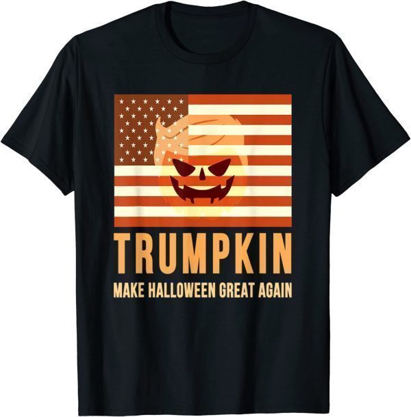 flag usa Trumpkin Make Halloween Great Again trump 2022 Shirt