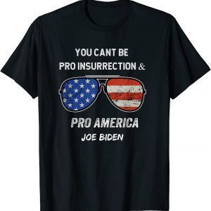 you cant be pro insurrection and pro America 2022 Shirt