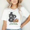 A Little Black Cat Goes With Everything Halloween 2022 Shirt
